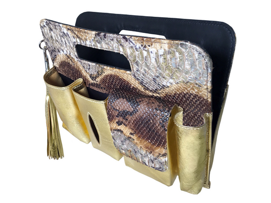 python embossed purse insert organizer