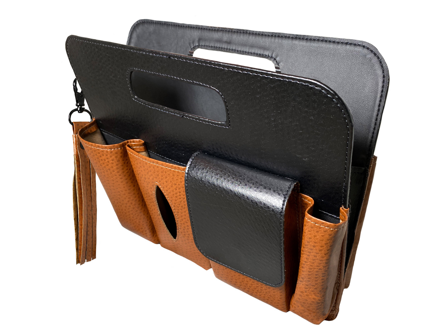 The Personalized Lightweight Leather Handbag Insert - Hammacher Schlemmer